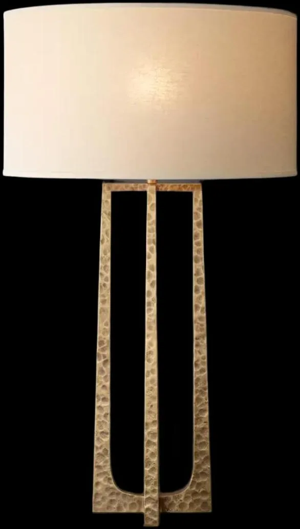 CYLINDRICAL COLUMN TABLE LAMP