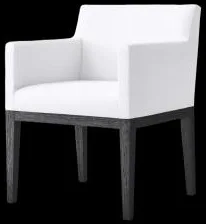 MORGAN CURVED-BACK TRACK ARM DINING ARMCHAIR